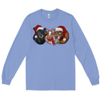 Colony Blue Christmas Cows Long Sleeve Tee - RanaPortraitStore