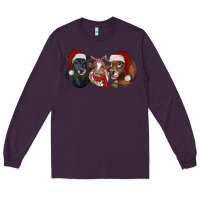 Plum Christmas Cows Long Sleeve Tee - RanaPortraitStore