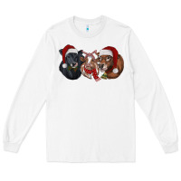 White Christmas Cows Long Sleeve Tee - RanaPortraitStore