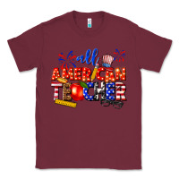 Burgundy all american teacher Classic Tee - texasbilliewilder