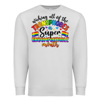 Dove Grey wishing all of the transphobes uncomfortable month Premium Sweatshirt - Artiststas