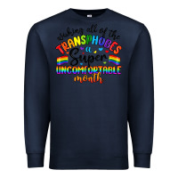 Navy wishing all of the transphobes uncomfortable month Premium Sweatshirt - Artiststas