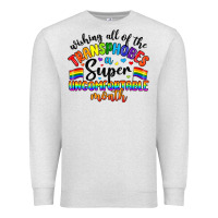 Oatmeal Heather wishing all of the transphobes uncomfortable month Premium Sweatshirt - Artiststas