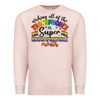 Pale Pink wishing all of the transphobes uncomfortable month Premium Sweatshirt - Artiststas