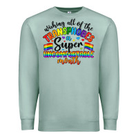 Seafoam wishing all of the transphobes uncomfortable month Premium Sweatshirt - Artiststas