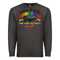 Smoke wishing all of the transphobes uncomfortable month Premium Sweatshirt - Artiststas