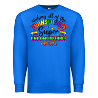 True Royal wishing all of the transphobes uncomfortable month Premium Sweatshirt - Artiststas