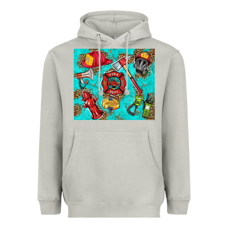 Firefighter Elementary Heavyweight Hoodie by HRA Design Shop | Teevron