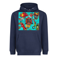 Navy firefighter elementary Heavyweight Hoodie - HRA Design Shop