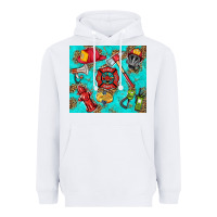 White firefighter elementary Heavyweight Hoodie - HRA Design Shop