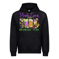 Black mardi gras drinking team Urban Hoodie - MaliasSmallBusiness