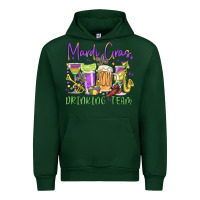 Foreset Green mardi gras drinking team Urban Hoodie - MaliasSmallBusiness