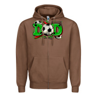 Chestnut dad soccer Zipper Hoodie - Zillion Design Studio