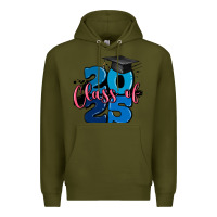 Army Green class of 2025 Premium Hoodie - MaliasSmallBusiness
