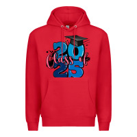 Red class of 2025 Premium Hoodie - MaliasSmallBusiness