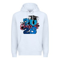 White class of 2025 Premium Hoodie - MaliasSmallBusiness