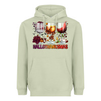 Matcha hallothanksmas halloween thanksgiving  christmas wine Heavyweight Hoodie - FaDigitalArtStudio