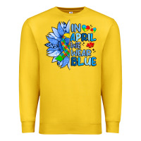 Lemon in april we wear blue sunflower Premium Sweatshirt - Artiststas