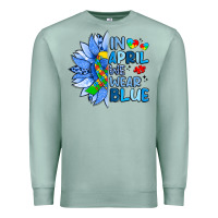 Seafoam in april we wear blue sunflower Premium Sweatshirt - Artiststas