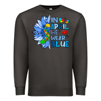 Smoke in april we wear blue sunflower Premium Sweatshirt - Artiststas