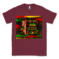 Burgundy steppin into juneteenth Classic Tee - Zillion Design Studio
