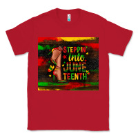 Red steppin into juneteenth Classic Tee - Zillion Design Studio