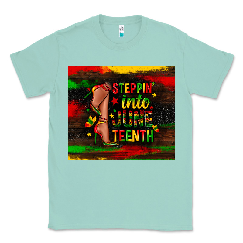 Steppin Into Juneteenth Classic Tee by Zillion Design Studio | Teevron