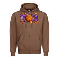 Chestnut dad basketball Zipper Hoodie - Zillion Design Studio