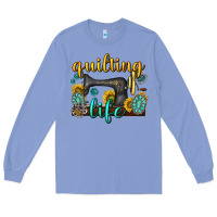 Colony Blue quilting life western Long Sleeve Tee - texasbilliewilder