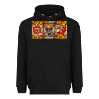 Black firefighter air mask sunflower and elementary license plate Heavyweight Hoodie - HRA Design Shop