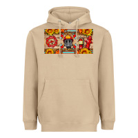 Mushroom firefighter air mask sunflower and elementary license plate Heavyweight Hoodie - HRA Design Shop