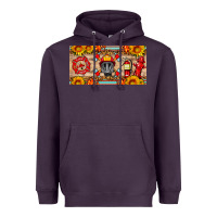 Plum firefighter air mask sunflower and elementary license plate Heavyweight Hoodie - HRA Design Shop
