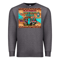 Charcoal Heather camping vibes Premium Sweatshirt - JahusDesignShop