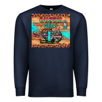 Navy camping vibes Premium Sweatshirt - JahusDesignShop