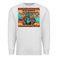 Oatmeal Heather camping vibes Premium Sweatshirt - JahusDesignShop