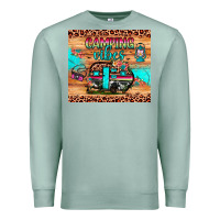 Seafoam camping vibes Premium Sweatshirt - JahusDesignShop
