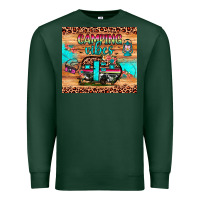 Sports Green camping vibes Premium Sweatshirt - JahusDesignShop
