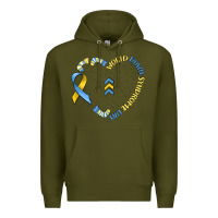 Army Green world down syndrome day Premium Hoodie - MaliasSmallBusiness