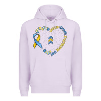 Lilac world down syndrome day Premium Hoodie - MaliasSmallBusiness
