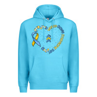 Ocean Blue world down syndrome day Premium Hoodie - MaliasSmallBusiness