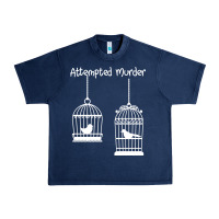 Navy Attempted Murder Urban Heavy Tee - Bettercallsaul
