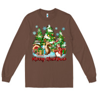 Chestnut merry christmas rabbits Long Sleeve Tee - Zillion Design Studio
