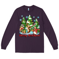 Plum merry christmas rabbits Long Sleeve Tee - Zillion Design Studio