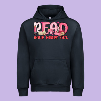 Read Your Heart Out Urban Hoodie Designed By Maliassmallbusiness