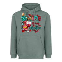 Sage wine is my valentine olivia Heavyweight Hoodie - OliviaCreatesArt