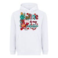 White wine is my valentine olivia Heavyweight Hoodie - OliviaCreatesArt