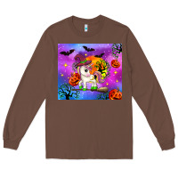 Chestnut halloween unicorn Long Sleeve Tee - Zillion Design Studio