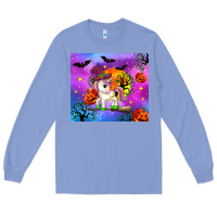 Colony Blue halloween unicorn Long Sleeve Tee - Zillion Design Studio