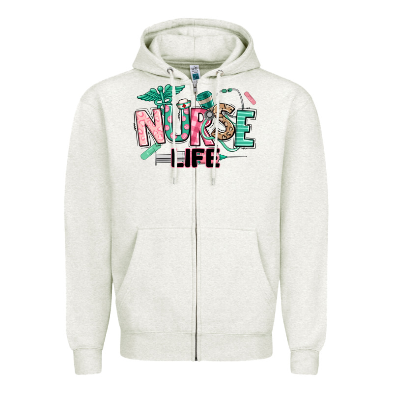 Nurse Life Zipper Hoodie by texasbilliewilder | Teevron