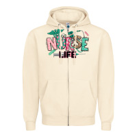 Sandshell nurse life Zipper Hoodie - texasbilliewilder